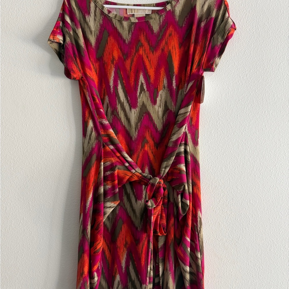 Michael Kors Multicolor Zigzag Mini Dress size medium
